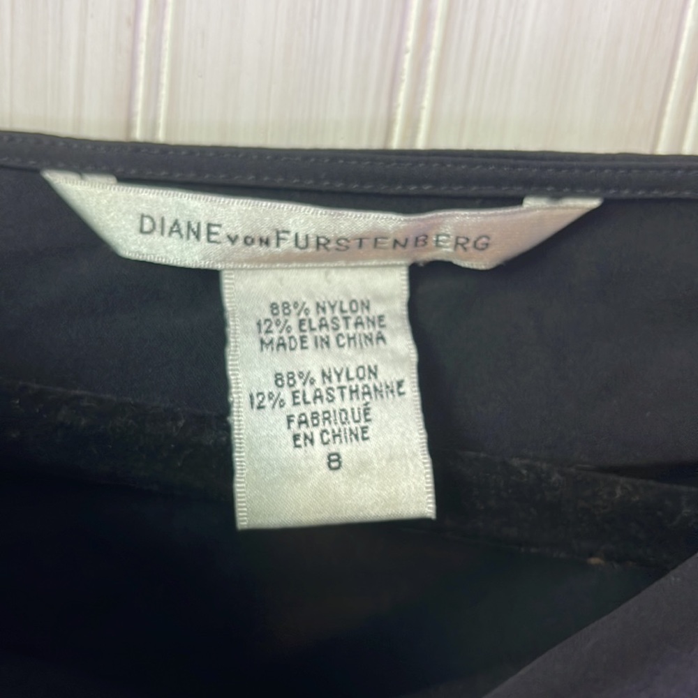 DVF ASYMMETRICAL RUFFLE DRESS 8 - Picture 3 of 6